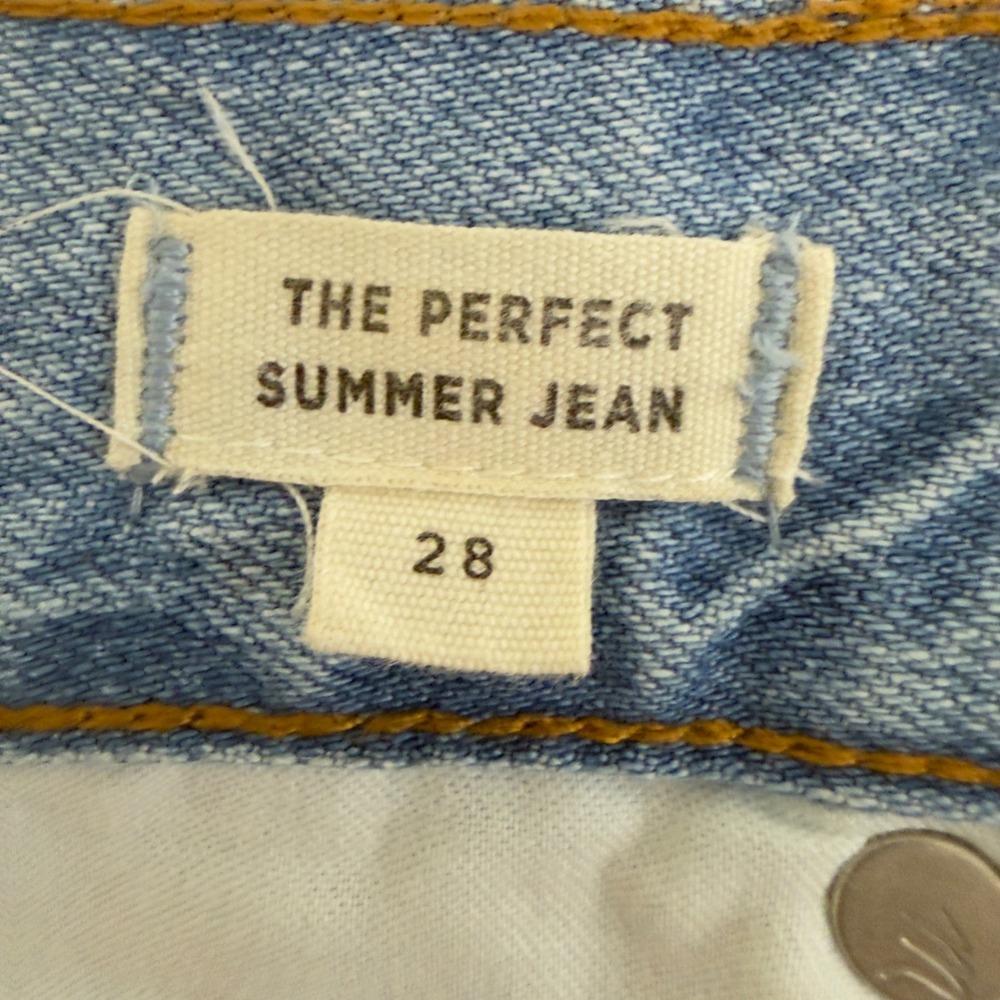 Madewell The Perfect Summer Jean Light Wash High Rise Straight Leg C2819 Size 28 - Picture 5 of 11